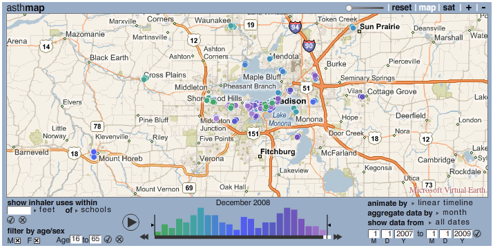 asthma map screen shot
