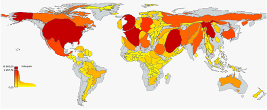 news cartogram new york times