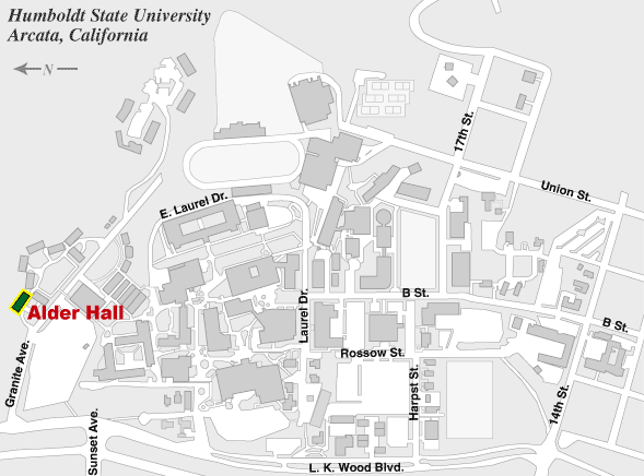 Location of Alder Hall
