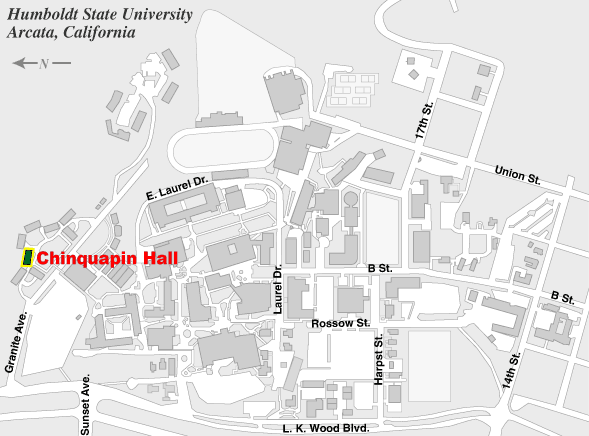 Location of Chinquapin Hall
