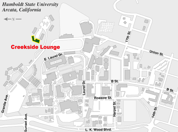 Location of Creekside Lounge