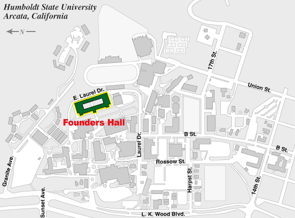Location of Founders Hall