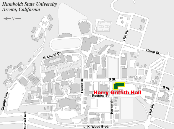 Location of Harry Griffith Hall